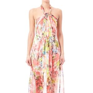 Tropical maxi dress. Size small.